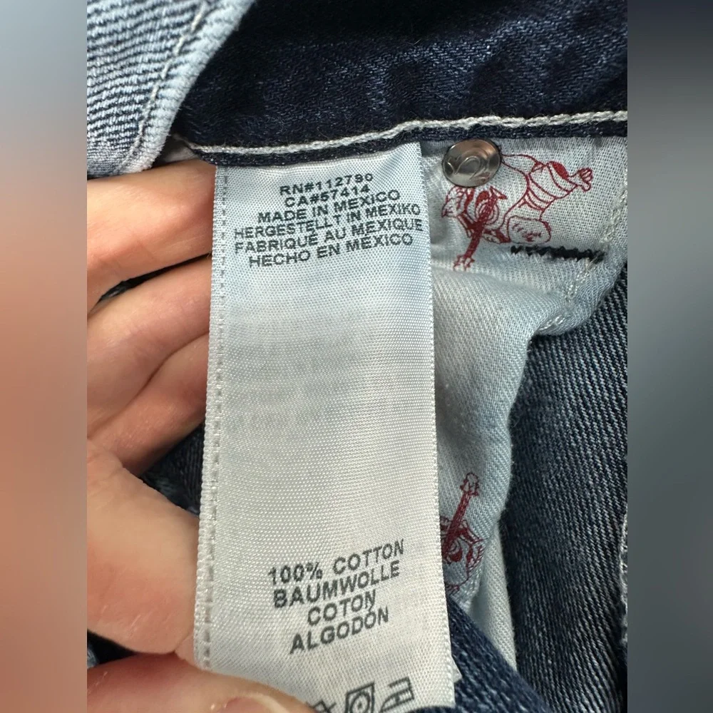 True Religion Jeans Skinny Acid Wash Denim Mens Size‎ 30